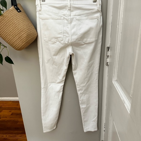 Madewell 9” High-Rise Skinny Jeans in White! 90% Cotton! - Picture 9 of 11
